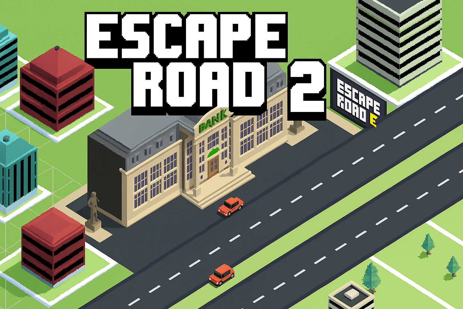 Escape Road 2 Official Banner – Upgraded Police Chase Browser Racing Game
