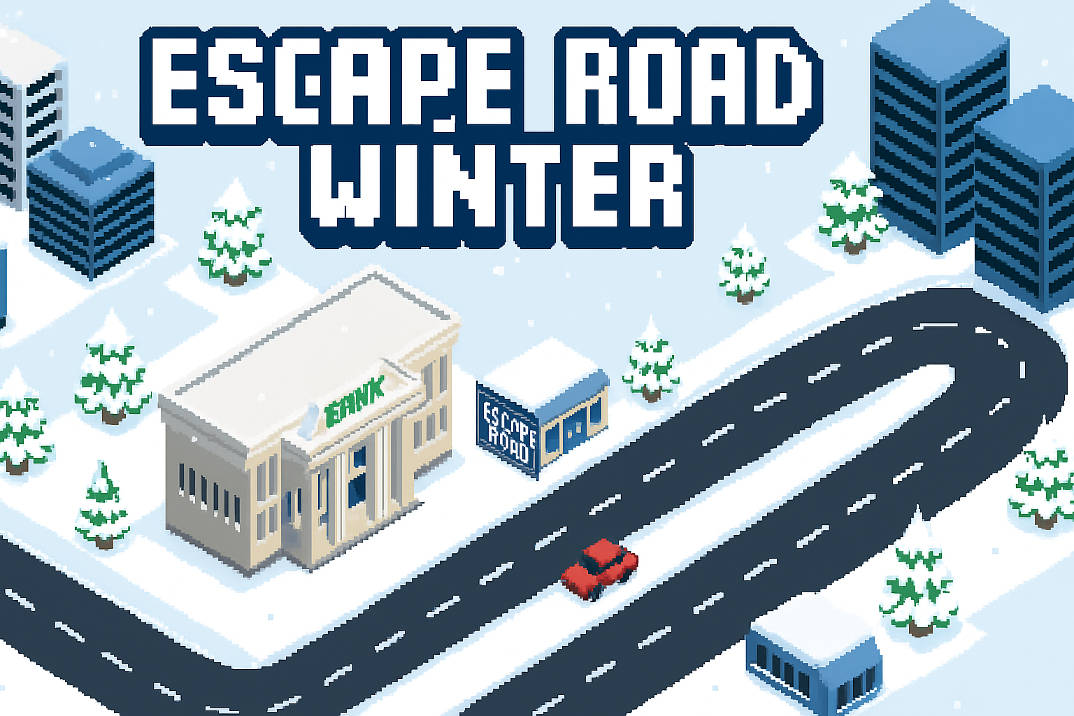 Escape Road Winter Official Banner – Icy Reflex Racing on Escape Road X